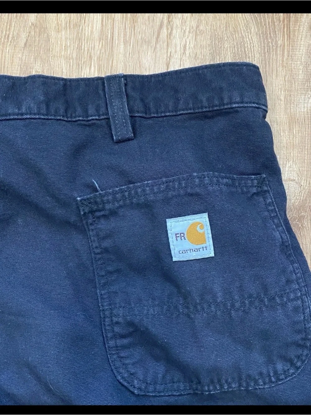 Carhartt FR Cargo Pants Mens 42x32 Black Fire Resistant CAT 2 FRB240-BLK